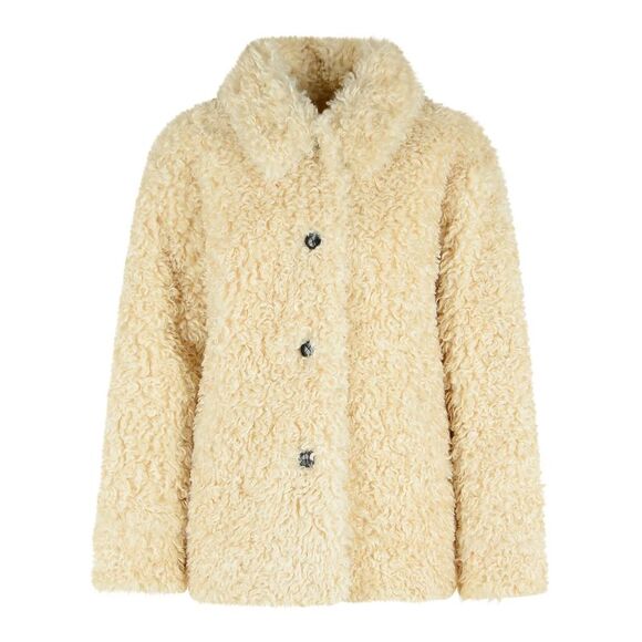 Isabel Marant Etoile 'Tarvey' Beige Faux Fur Jacket Women